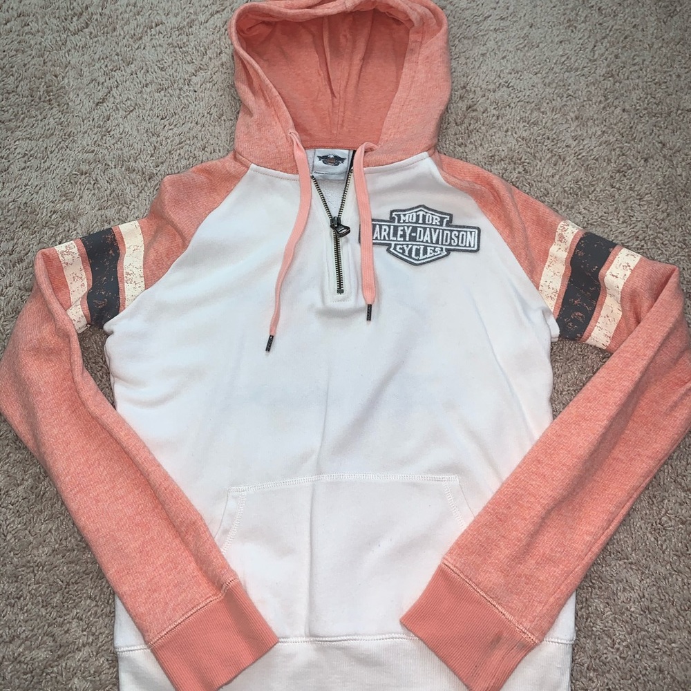 Women’s Harley Davidson quarter zip hoodie